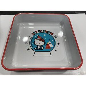 New Christmas Hello Kitty Baking Dish Let It Snow  Square D32